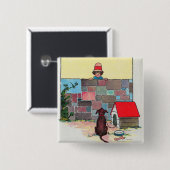 Bow-wow-wow! Wessen Hund bist du? Kinderzimmer Rhy Button (Vorne & Hinten)