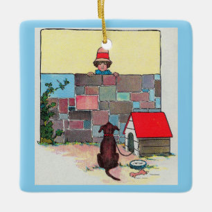 Bow-wow-wow! Wessen Hund bist du? Kinderzimmer Rhy Keramikornament