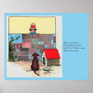 Bow-wow-wow! Wessen Hund bist du? Kinderzimmer Rhy Poster
