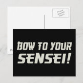 Bow zu Euren Sensei! Postkarte (Vorne/Hinten)