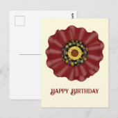 Bow zum Geburtstag Postkarte (Vorne/Hinten)