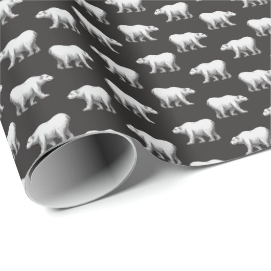 Bowdoin College Eisbär-Geschenkpapier Geschenkpapier (Rolleneckpunkt)