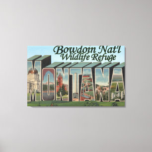 Bowdoin Nat'l Wildlife Refugium, Montana Leinwanddruck