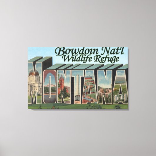 Bowdoin Nat'l Wildlife Refugium, Montana Leinwanddruck (Vorderseite)