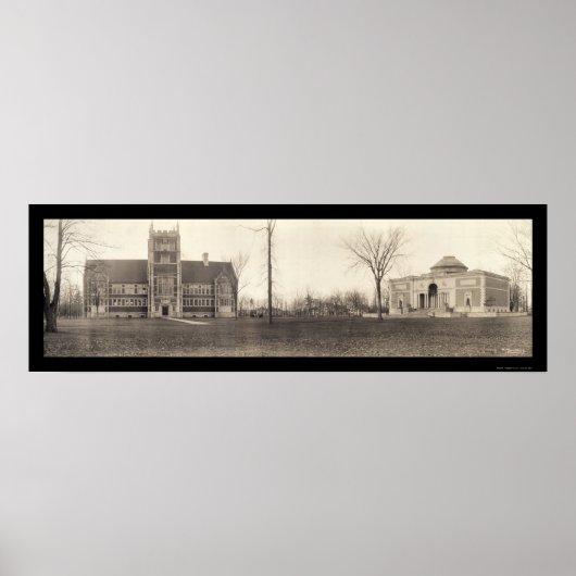 Bowdoin Uni, Maine Foto 1910 Poster (Vorne)
