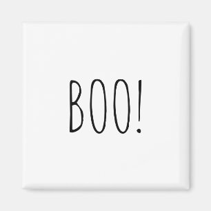 Boweiße Typografie lustig niedliches Halloween Magnet