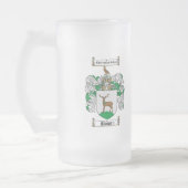 BOWEN FAMILIENWAPPEN - BOWEN WAPPEN MATTGLAS BIERGLAS (Links)