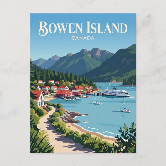 Bowen Island Kanada Postkarte (Vorderseite)