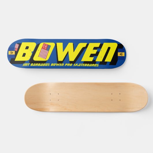 BOWEN JMT BARB 7 3/4" Skateboard Deck (Horizontal)