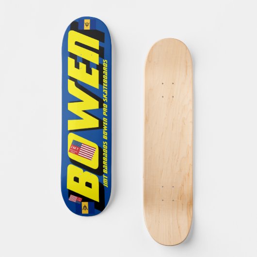 BOWEN JMT BARB 7 3/4" Skateboard Deck (Vorderseite)