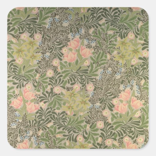 Bower Design Quadratischer Aufkleber (Vorderseite)
