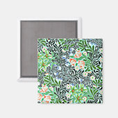 Bower, vintage William Morris Muster, Magnet (Vorderseite/Rückseite)