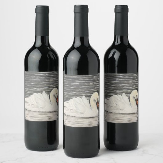 Bowering Park Swan Weinetikett (Flaschen)