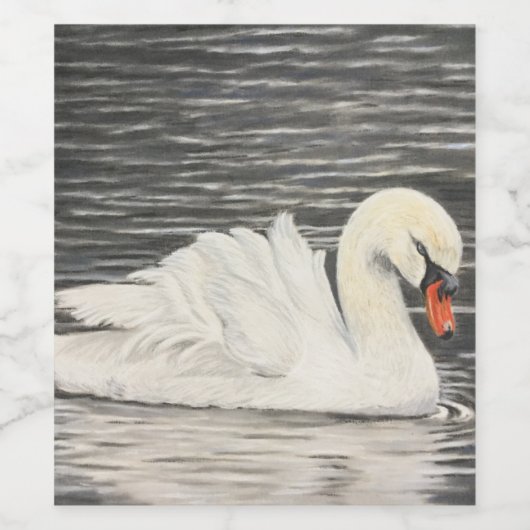 Bowering Park Swan Weinetikett (Einzelnes Label)