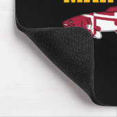 Bowfin Fisch - Maryland State Flag Fishing Mousepad (Ecke)