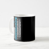 Bowfish US-Flagge Vintage Fischerei Bowfish Hunter Kaffeetasse (Vorderseite Links)