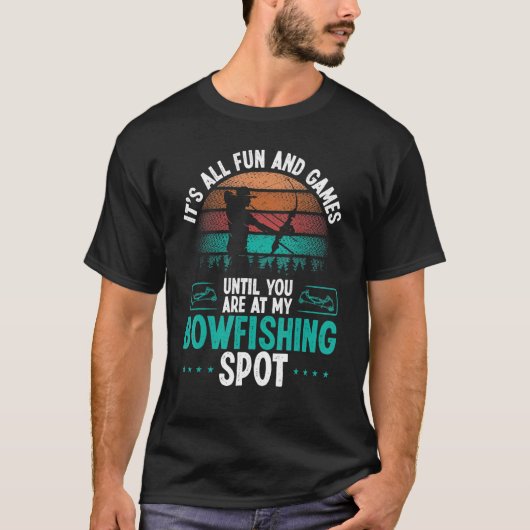 Bowfisher Airboat Fisherman Bowfishing Spot Bowfis T-Shirt (Vorderseite)