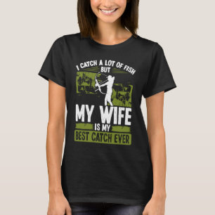 Bowfisher Beste Fang des Lebens Ehe Verlobung B T-Shirt