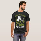 Bowfisher nur echte Männer Fischen mit einem Bow H T-Shirt (Vorne ganz)