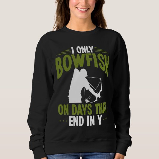 Bowfisher on days end in y Bowfishing Bowhunter Fi Sweatshirt (Vorderseite)