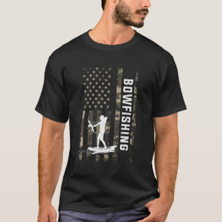Bowfishing American Flag Bowfish T-Shirt