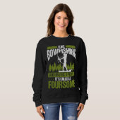 Bowfishing and maybe 3 people Bowfisher Bowhunter  Sweatshirt (Vorne ganz)
