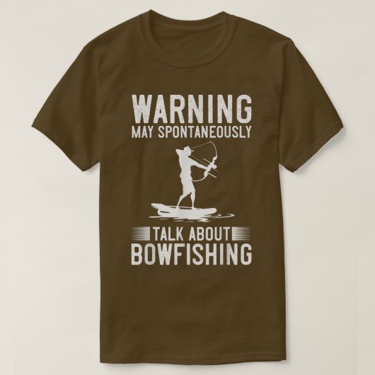 Bowfishing Bow Lights Arrows Crossbow Bowfisher T-Shirt (Design vorne)