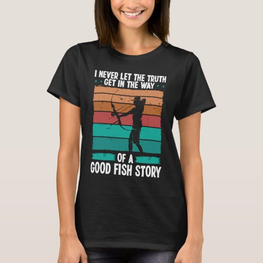 Bowfishing Good Fish Story Bowfisher Fisherman Bow T-Shirt (Vorderseite)