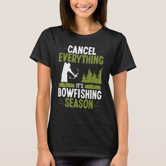 Bowfishing Season Airboat Fisherman Bow Hunter Bow T-Shirt (Vorderseite)