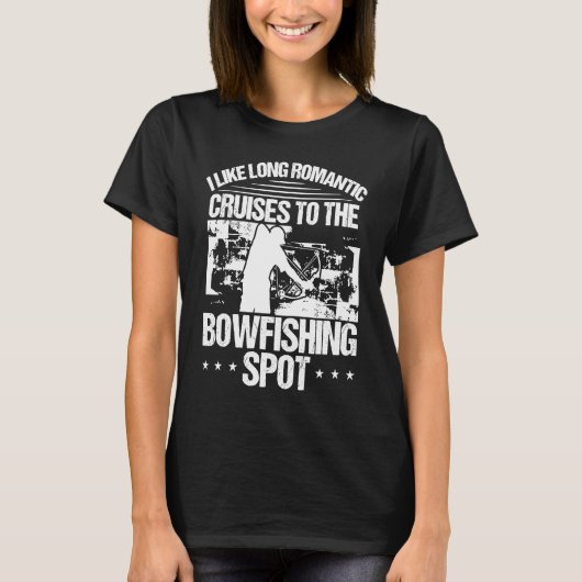 Bowfishing Spot Bowfisher Bowhunter Airboat Archer T-Shirt (Vorderseite)