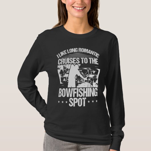Bowfishing Spot Bowfisher Bowhunter Airboat Archer T-Shirt (Vorderseite)