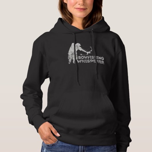 Bowfishing Whisperer Fish Bow Hunter Bowefischer Hoodie (Vorderseite)
