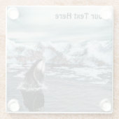 Bowhead Whale Glasuntersetzer (Rückseite)