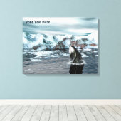 Bowhead Whale Leinwanddruck (Insitu (Holzboden))