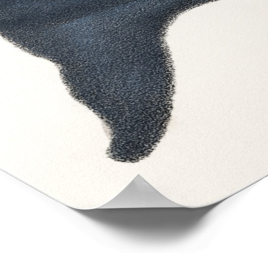 Bowhead Whale Lithograph Poster (Ecke)