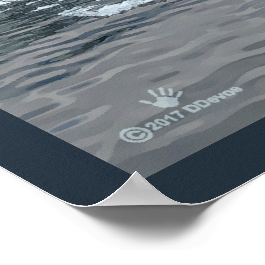 Bowhead Whale Poster (Ecke)