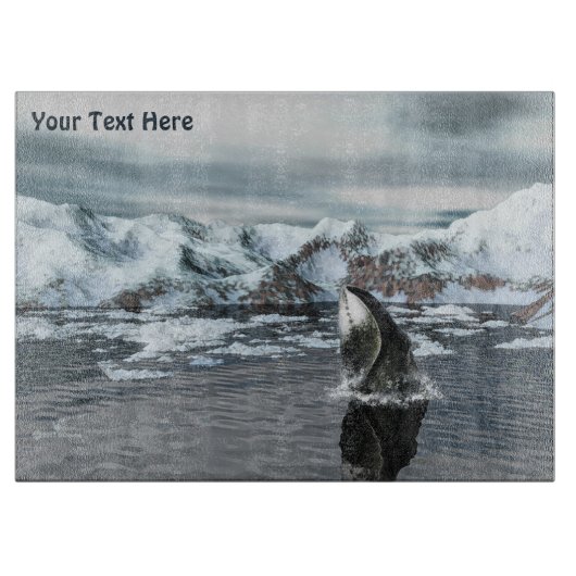 Bowhead Whale Schneidebrett (Vorderseite)