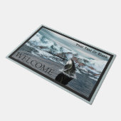 Bowhead Whale - Willkommen Fußmatte (Schrägansicht)