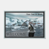 Bowhead Whale - Willkommen Fußmatte (Vorderseite)