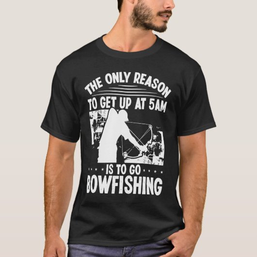 Bowhunter Aufstehen Bowfish Bowfisher Archer T-Shirt (Vorderseite)