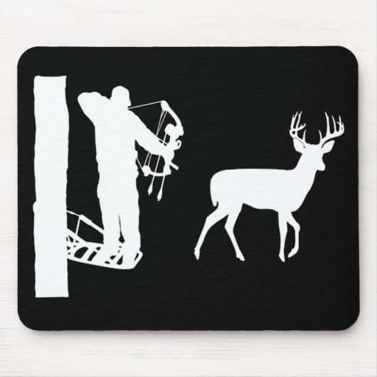 Bowhunter in Treestand und Schuppentiere Mousepad (Vorne)