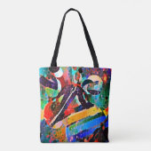 Bowie and Prince Rock out in Space Tote Bag Tasche (Rückseite)