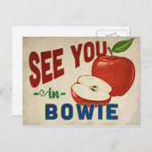 Bowie Maryland Apple - Vintage Travel Postkarte (Vorne/Hinten)