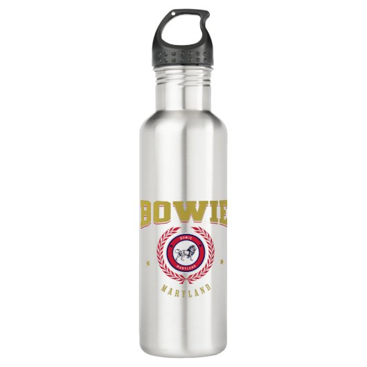 Bowie Maryland Edelstahlflasche (Vorderseite)