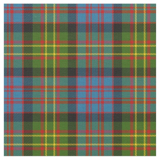 Bowie Tartan-Druck Stoff (Nahaufnahme)