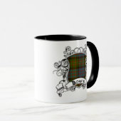 Bowie Tartan-Schild Tasse (VorderseiteRechts)