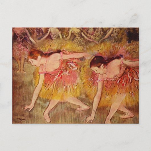 Bowing Dancers - Edgar Degas - 1885 Postkarte (Vorderseite)