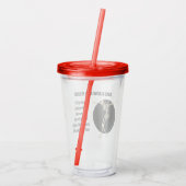 Bowing Skeleton Krass Tech Wertschätzung Acryltrinkbecher (Rückseite)