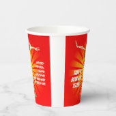 Bowing Skeleton Krass Tech Wertschätzung Pappbecher (Links)