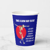 Bowing Skeleton Krass Tech Wertschätzung Pappbecher (Rückseite)